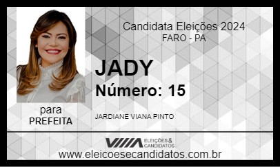 Candidato JADY 2024 - FARO - Eleições