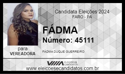 Candidato FÁDMA 2024 - FARO - Eleições