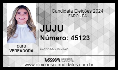 Candidato JUJU 2024 - FARO - Eleições