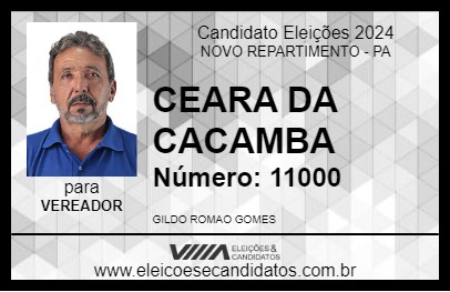 Candidato CEARA DA CACAMBA 2024 - NOVO REPARTIMENTO - Eleições