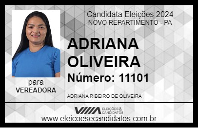 Candidato ADRIANA OLIVEIRA 2024 - NOVO REPARTIMENTO - Eleições