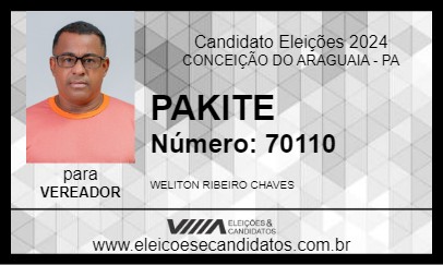 Candidato PAKITE 2024 - CONCEIÇÃO DO ARAGUAIA - Eleições