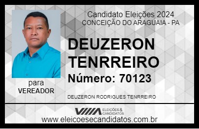 Candidato DEUZERON TENRREIRO 2024 - CONCEIÇÃO DO ARAGUAIA - Eleições