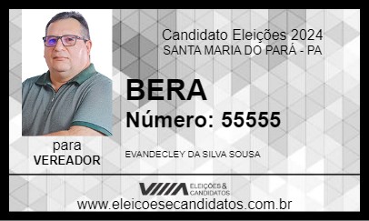 Candidato BERA 2024 - SANTA MARIA DO PARÁ - Eleições