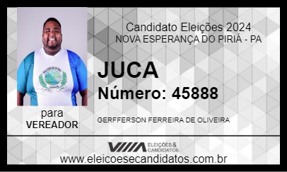 Candidato JUCA 2024 - NOVA ESPERANÇA DO PIRIÁ - Eleições