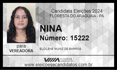 Candidato NINA 2024 - FLORESTA DO ARAGUAIA - Eleições