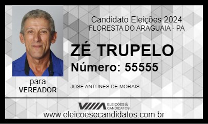 Candidato ZÉ TRUPELO 2024 - FLORESTA DO ARAGUAIA - Eleições