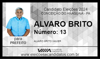 Candidato ALVARO BRITO 2024 - CONCEIÇÃO DO ARAGUAIA - Eleições