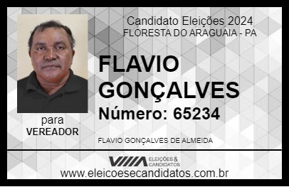 Candidato FLAVIO GONÇALVES 2024 - FLORESTA DO ARAGUAIA - Eleições