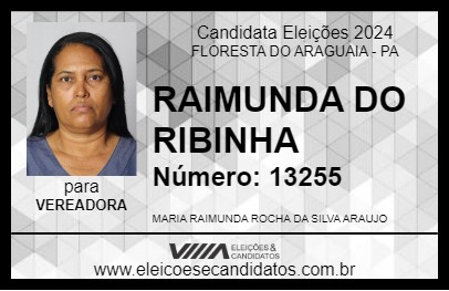 Candidato RAIMUNDA DO RIBINHA 2024 - FLORESTA DO ARAGUAIA - Eleições