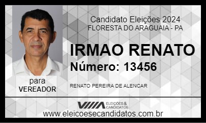 Candidato IRMAO RENATO 2024 - FLORESTA DO ARAGUAIA - Eleições