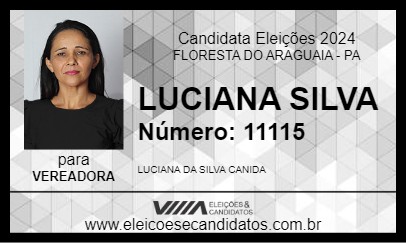 Candidato LUCIANA SILVA 2024 - FLORESTA DO ARAGUAIA - Eleições