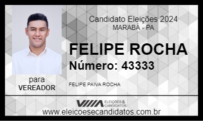 Candidato FELIPE ROCHA 2024 - MARABÁ - Eleições