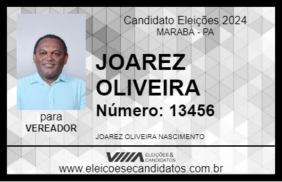 Candidato JOAREZ OLIVEIRA 2024 - MARABÁ - Eleições