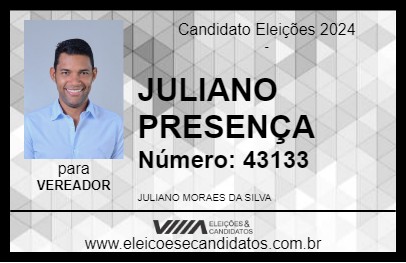 Candidato JULIANO PRESENÇA 2024 - MARABÁ - Eleições