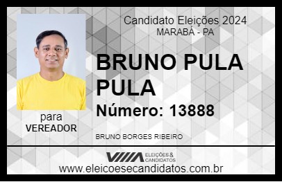 Candidato BRUNO PULA PULA 2024 - MARABÁ - Eleições