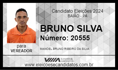 Candidato BRUNO SILVA 2024 - BAIÃO - Eleições