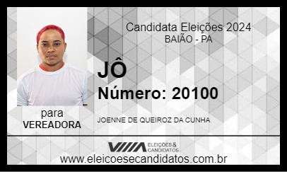 Candidato JÔ  2024 - BAIÃO - Eleições