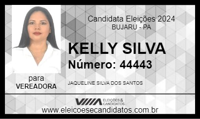 Candidato KELLY SILVA 2024 - BUJARU - Eleições