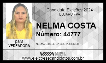 Candidato NELMA COSTA 2024 - BUJARU - Eleições