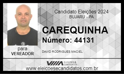 Candidato CAREQUINHA 2024 - BUJARU - Eleições