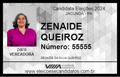 Candidato ZENAIDE QUEIROZ 2024 - JACUNDÁ - Eleições