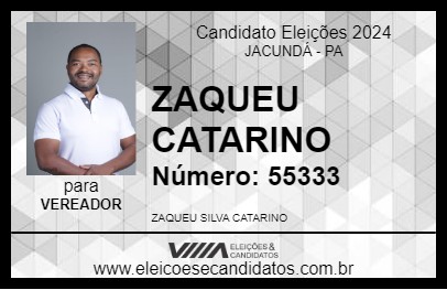 Candidato ZAQUEU CATARINO 2024 - JACUNDÁ - Eleições