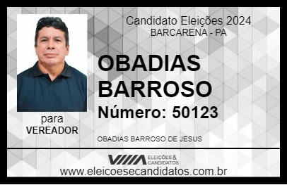 Candidato OBADIAS BARROSO 2024 - BARCARENA - Eleições