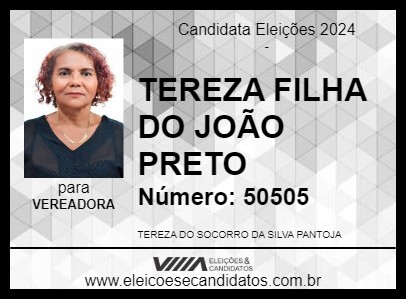 Candidato TEREZA FILHA DO JOÃO PRETO 2024 - BARCARENA - Eleições