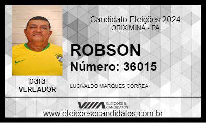 Candidato ROBSON 2024 - ORIXIMINÁ - Eleições