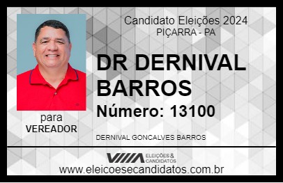 Candidato DR DERNIVAL BARROS 2024 - PIÇARRA - Eleições