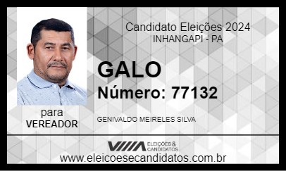 Candidato GALO 2024 - INHANGAPI - Eleições