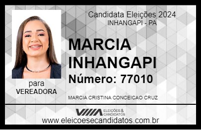 Candidato MARCIA INHANGAPI 2024 - INHANGAPI - Eleições