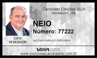 Candidato NEIO 2024 - INHANGAPI - Eleições