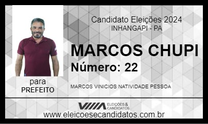 Candidato MARCOS CHUPI 2024 - INHANGAPI - Eleições