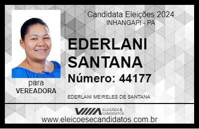 Candidato EDERLANI SANTANA 2024 - INHANGAPI - Eleições