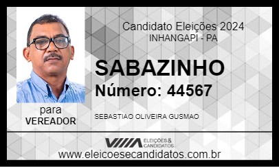 Candidato SABAZINHO 2024 - INHANGAPI - Eleições