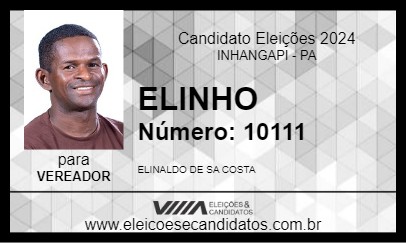 Candidato ELINHO 2024 - INHANGAPI - Eleições