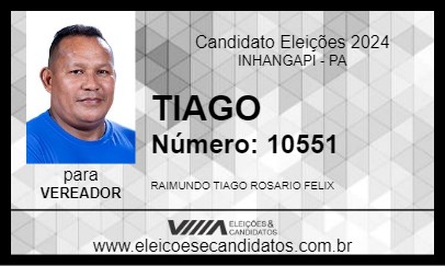 Candidato TIAGO 2024 - INHANGAPI - Eleições