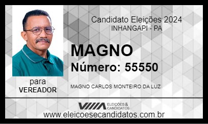 Candidato MAGNO 2024 - INHANGAPI - Eleições