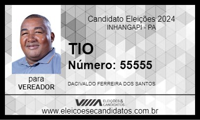 Candidato TIO 2024 - INHANGAPI - Eleições