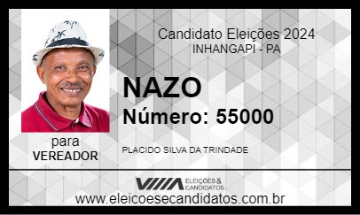 Candidato NAZO 2024 - INHANGAPI - Eleições