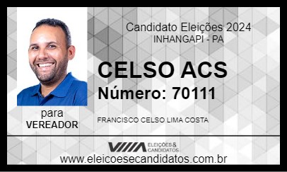 Candidato CELSO LIMA 2024 - INHANGAPI - Eleições