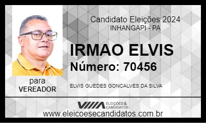 Candidato IRMAO ELVIS 2024 - INHANGAPI - Eleições