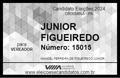 Candidato JUNIOR FIGUEIREDO 2024 - ORIXIMINÁ - Eleições