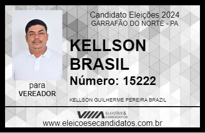 Candidato KELLSON BRASIL 2024 - GARRAFÃO DO NORTE - Eleições