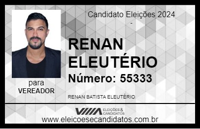 Candidato RENAN ELEUTÉRIO 2024 - ORIXIMINÁ - Eleições