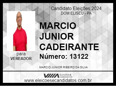 Candidato MARCIO JUNIOR CADEIRANTE 2024 - DOM ELISEU - Eleições