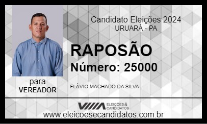 Candidato RAPOSÃO 2024 - URUARÁ - Eleições