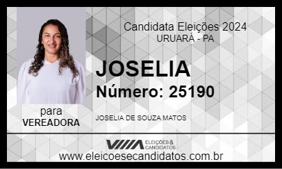 Candidato JOSELIA 2024 - URUARÁ - Eleições